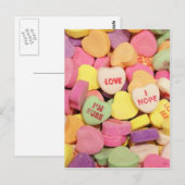 Carte Postale Coeur bonbon (Devant / Derrière)