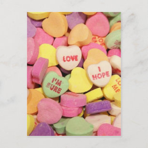 Carte Postale Coeur bonbon