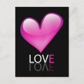 Carte Postale Coeur brillant (Devant)