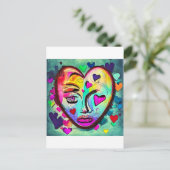 Carte Postale coeur brisé (Debout devant)