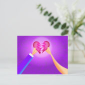 Carte Postale Coeur brisé (Debout devant)