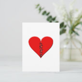 Carte Postale Coeur brisé (Debout devant)