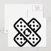 Carte Postale Coeur brisé - Amour (Devant / Derrière)