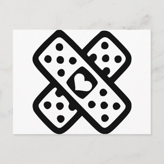 Carte Postale Coeur brisé - Amour (Devant)