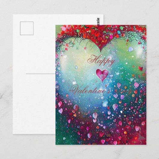 Carte Postale Coeur brisé valentine (Devant / Derrière)