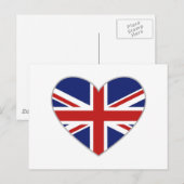 Carte Postale Coeur britannique (Devant / Derrière)