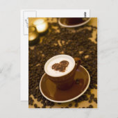 Carte Postale Coeur café (Devant / Derrière)