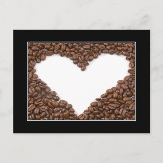Carte postale Coeur café (Devant)