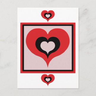 Carte Postale Coeur carré