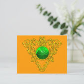 CARTE POSTALE CŒUR CELTIQUE DE LA SAINT PATRICK (Debout devant)