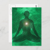 Carte Postale Coeur Chakra Anahata (Devant / Derrière)
