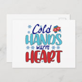 Carte Postale Coeur chaud des mains froides (Devant / Derrière)