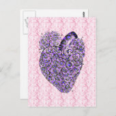 Carte postale Coeur Chic Shabby (Devant / Derrière)