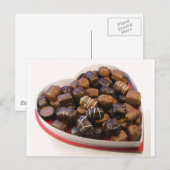 Carte Postale Coeur chocolat (Devant / Derrière)
