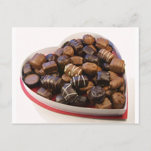 Carte Postale Coeur chocolat (Devant)