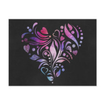 Coeur coloré