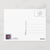 Carte Postale Coeur coloré de crayon (Dos)