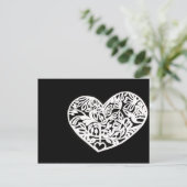 Carte Postale coeur coupé (Debout devant)