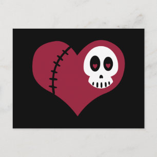Carte Postale Coeur crâne