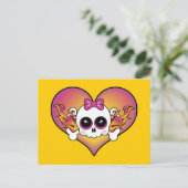 Carte Postale Coeur crânien mignon (Debout devant)
