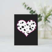 Carte Postale Coeur dalmate (Debout devant)