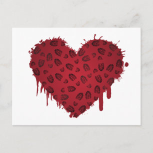 Carte Postale coeur d'amorce