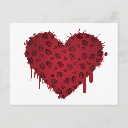 Carte Postale coeur d'amorce (Devant)