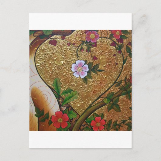 Carte Postale Coeur d'amour (Devant)