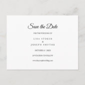 Carte postale cœur d'amour doré Calendrier "Sauver (Dos)