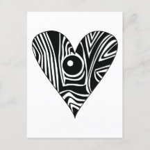 Coeur d'AMOUR noir et blanc