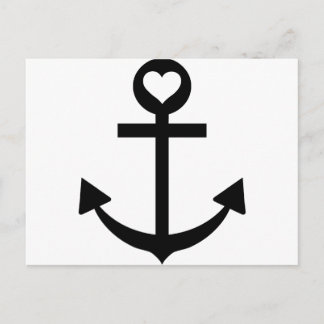 Carte Postale coeur d'ancrage du capitaine