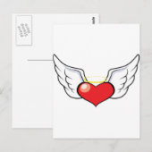 Carte Postale Coeur d'ange (Devant / Derrière)
