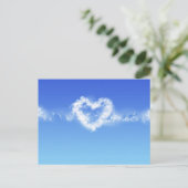 Carte Postale Coeur Dans Le Ciel (Debout devant)
