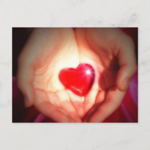 Carte Postale Coeur dans les mains