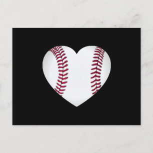 Carte Postale Coeur de baseball