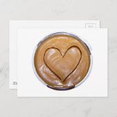 Carte Postale Coeur de beurre d'arachide (Devant / Derrière)