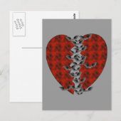 Carte Postale Coeur de chaume (Devant / Derrière)