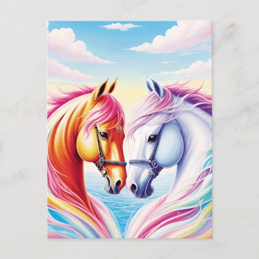 Carte Postale Coeur de cheval (Devant)