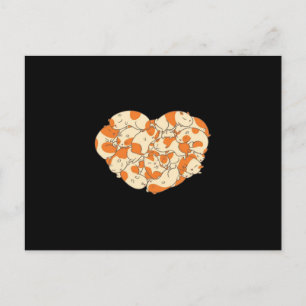 Carte Postale Cœur de Cochon d'Inde Amour   Bébé Cochon d'Inde M