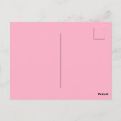 Carte Postale Coeur de conversation rose rouge XOXO Saint Valent (Dos)