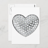 Carte Postale Coeur de diamant (Devant / Derrière)