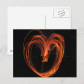 Carte Postale Coeur de feu (Devant / Derrière)