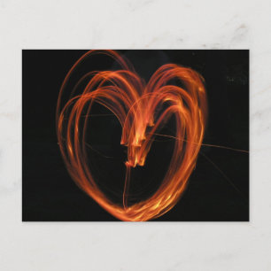 Carte Postale Coeur de feu