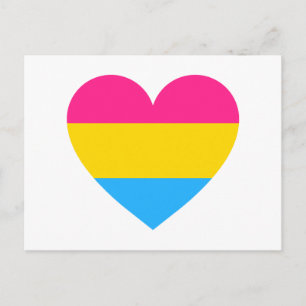 Carte Postale Coeur de fierté transexuelle