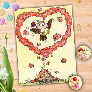 Carte postale COEUR DE FUMÉE par Nicole Janes