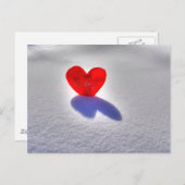 Carte Postale Coeur de glace (Devant / Derrière)