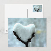 Carte Postale Coeur de glace (Devant / Derrière)