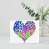 Carte Postale Coeur de graffiti de poker (Debout devant)