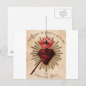 Carte Postale Coeur de Jésus (petit) (Devant / Derrière)