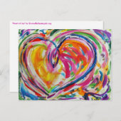 Carte postale Coeur de joie (Devant / Derrière)